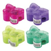 Точилка ПИФАГОР с контейнером, пластиковая, «Бабочка», цвет корпуса ассорти, 226935