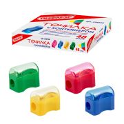 Точилка ПИФАГОР с контейнером, пластиковая, «Сундучок», цвет корпуса ассорти, 226938