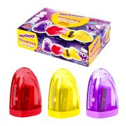 Точилка ЮНЛАНДИЯ «Спутник», с контейнером, пластиковая, корпус ассорти, 228447