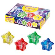 Точилка ЮНЛАНДИЯ «Звездочка», с контейнером, пластиковая, корпус ассорти, 228453