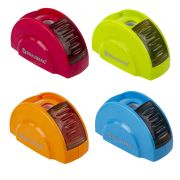 Точилка BRAUBERG «Roll», с контейнером, пластиковая, корпус ассорти, 228464