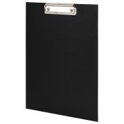 Доска-планшет STAFF «EVERYDAY» с прижимом А4 (225х316 мм), картон/бумвинил, РОССИЯ, черная, 229051