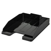 Лоток горизонтальный для бумаг «Эксперт-эконом», А4 (340х255х60 мм), полипропилен, черный, ЛТГ-30566