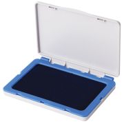 Штемпельная подушка BRAUBERG, 120х90 мм (рабочая поверхность 105х65 мм), синяя краска, 236866