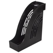 Лоток вертикальный для бумаг BRAUBERG «Office», 255х95х290 мм, черный, 237228