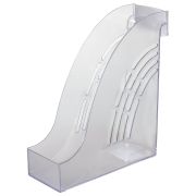 Лоток вертикальный для бумаг BRAUBERG «Office», 255х95х290 мм, прозрачный, 237231