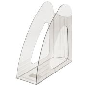 Лоток вертикальный для бумаг BRAUBERG «Delta», 240х90х240 мм, прозрачный, 237242