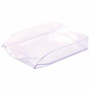 Лоток горизонтальный для бумаг BRAUBERG «Delta», A4 (340х270х60 мм), прозрачный, 237262