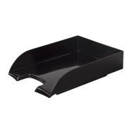 Лоток горизонтальный для бумаг BRAUBERG «Office style», 320х245х65 мм, черный, 237286