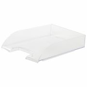 Лоток горизонтальный для бумаг BRAUBERG «Office style», 320х245х65 мм, прозрачный, 237288