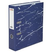 Папка-регистратор STAFF «Profit» с мраморным покрытием, 75 мм, с уголком, синяя, СЪЕМНЫЙ МЕХАНИЗМ, 272010