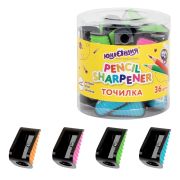 Точилка ЮНЛАНДИЯ «СВЕТЛЯЧОК», яркие цвета ассорти, 272504