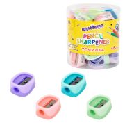 Точилка ЮНЛАНДИЯ «COLOR PASTEL», двуцветная, пастельные цвета ассорти, 272505