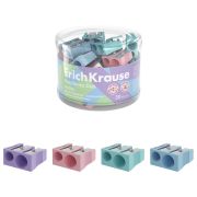 Точилка ERICH KRAUSE «EasySharp Pastel», 2 отверстия, клиновидная, корпус ассорти, 60011