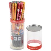 Карандаш чернографитный с принтом BRAUBERG «JUICY FRUIT», 1 шт., HB, с ластиком, корпус ассорти, 182017