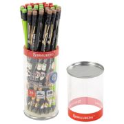 Карандаш чернографитный с принтом BRAUBERG «JAPAN FOOD», 1 шт., HB, с ластиком, корпус ассорти, 182022