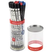 Карандаш чернографитный с принтом BRAUBERG «MANGA», 1 шт., HB, с ластиком, корпус ассорти, 182024