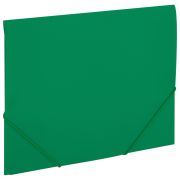 Папка на резинках А4 BRAUBERG PIXEL, темно-зеленая, до 300 листов, 0,5 мм, 273040