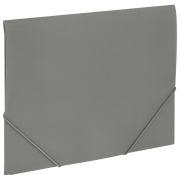 Папка на резинках А4 BRAUBERG PIXEL, серая, до 300 листов, 0,5 мм, 273041