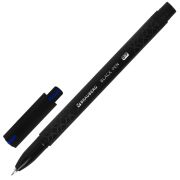 Ручка шариковая масляная BRAUBERG «BLACK PEN», СИНЯЯ, игольчатый узел 0,7 мм, линия письма 0,35 мм, 144325