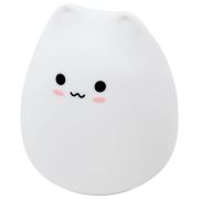 Ночник силиконовый LED «Котик» 90x89x102 мм, белый свет/RGB, таймер, USB, аккумулятор 400 мАч, DASWERK (ДАСВЕРК), 238935
