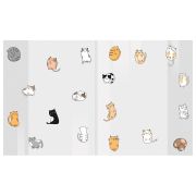 Обложки «CATS» для тетрадей и дневников, КОМПЛЕКТ 10 шт., ПЛОТНЫЕ, 210х350 мм, 110 мкм, FUNSTER (ФАНСТЕР), 274085