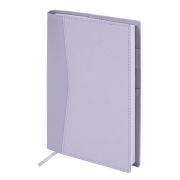 Ежедневник недатированный В6 130х185 мм BRAUBERG «Glam», под кожу, 160 л., сиреневый, 116221