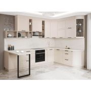 Кухонный гарнитур угловой с витриной Неаполь 109 227