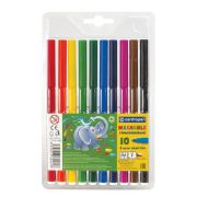 Фломастеры 10 ЦВЕТОВ CENTROPEN «Washable», смываемые, вентилируемый колпачок, 7790/10TP, 777901085