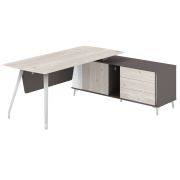 Стол руководителя 1800х820х750 на опорной тумбе правой