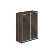 Шкаф средний с дверьми со стеклом в алюминиевой раме, 940х410х1226