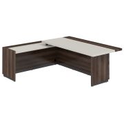 Стол для руководителя с комбинированной столешницей, левый 2050х1850х750 мм