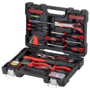 Набор инструментов столярно-слесарный, 84 предмета, пластиковый кейс, ГРАНДМАСТЕР, 671331