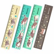 Линейка пластиковая 15 см BRAUBERG «МИЛЫЕ КОТЫ», тонированная, ассорти, 210865