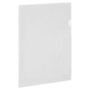 Папка-уголок жесткая А4 BRAUBERG UNIVERSAL, прозрачная, 0,15 мм, 273049