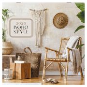 Календарь настенный перекидной 2026 г., BRAUBERG, 12 листов, 28,5х28,5 см, «Бохо», 116935