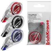 Корректирующая лента ERICH KRAUSE «Easy Mask» 5 мм х 7м, корпус ассорти, европодвес, 53195