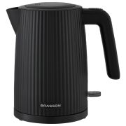 Чайник BRASSON (БРАССОН) KT-561, 1,7 л, 2200 Вт, пластик, подсветка, индикатор уровня воды, черный, 455191