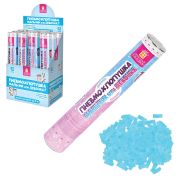 Хлопушка пневматическая 30 см, «Мальчик или девочка», бумага, голубой цвет, ЗОЛОТАЯ СКАЗКА, 592457