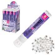 Хлопушка пневматическая 30 см «Снежинки», фольга, серебро, ЗОЛОТАЯ СКАЗКА, 592460