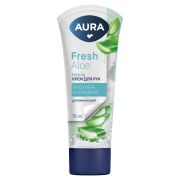 Крем для рук увлажняющий 75 мл, AURA BEAUTY «Алоэ вера и глицерин», 14858
