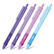 Ручка шариковая автоматическая эргономичная с грипом STAFF «Profit 500 PASTEL COLOR», СИНЯЯ, узел 0,7 мм, линия письма 0,35 мм, 144492