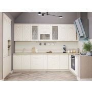 Кухонный гарнитур П-образный с витриной Тиффани 30