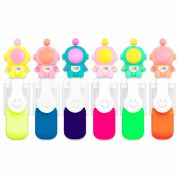 Набор текстовыделителей с топперами 6 ЦВЕТОВ НЕОН, «КОСМО», линия 1-4 мм, FUNSTER (ФАНСТЕР), 152649