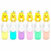 Набор текстовыделителей с топперами 6 ЦВЕТОВ ПАСТЕЛЬ, «НЕЖНЫЕ ЦЫПЛЯТА», линия 1-4мм, FUNSTER (ФАНСТЕР), 152653