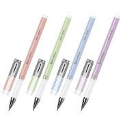 Ручка гелевая BRAUBERG «GEL ONE PASTEL», ЧЕРНАЯ, корпус ассорти, узел 0,5 мм, линия 0,35 мм, 144039