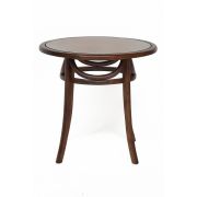 Стол Secret De Maison MICHAEL (mod.T9032-80) дерево береза/стекло, диаметр 80 см, высота 76 см, Темный Орех (№5)