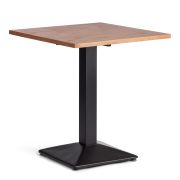 Стол RAGNAROK дерево вяз/железная опора, 70х70х76 см, груша №3/черная опора