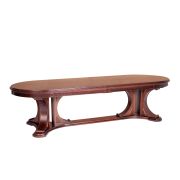 Стол VERSAL овальный бук, мдф, 300 (350/400) х 110 х 78 см, Tobacco