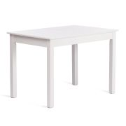 Стол MOSS раздвижной бук, мдф, 110+30 x 68 x 75 см, white (белый)
